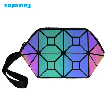 

Fashion Multi-function Travel Cosmetic Bag Flash Diamond Leather Makeup Bag For Women Make Up Wash Tool Organizer Storage Bags