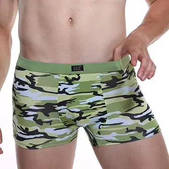

Hemiks Men'S Camouflage Underwear Briefs Regular Long Mens Soft Boxer Briefs :Middle-Waisted Underwear