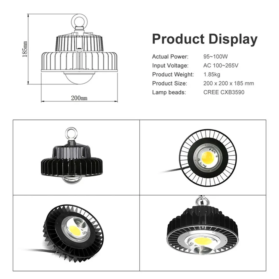 CXB3590 COB LED Grow Light Full Spectrum 100W 3500K LUMENS CXM32 LED Plant Grow Lamp forIndoor Tent Greenhouses Hydroponic Plant