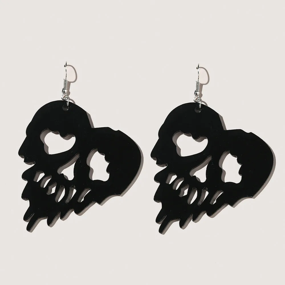 Hearty bones acrylic cut earrings