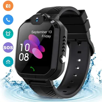 

Waterproof Kids Smart Watch Phone Watch Lbs Tracker Smart Watch For 3-12 Year Girls Sos Alarm Clock Birthday Christmas Gifts