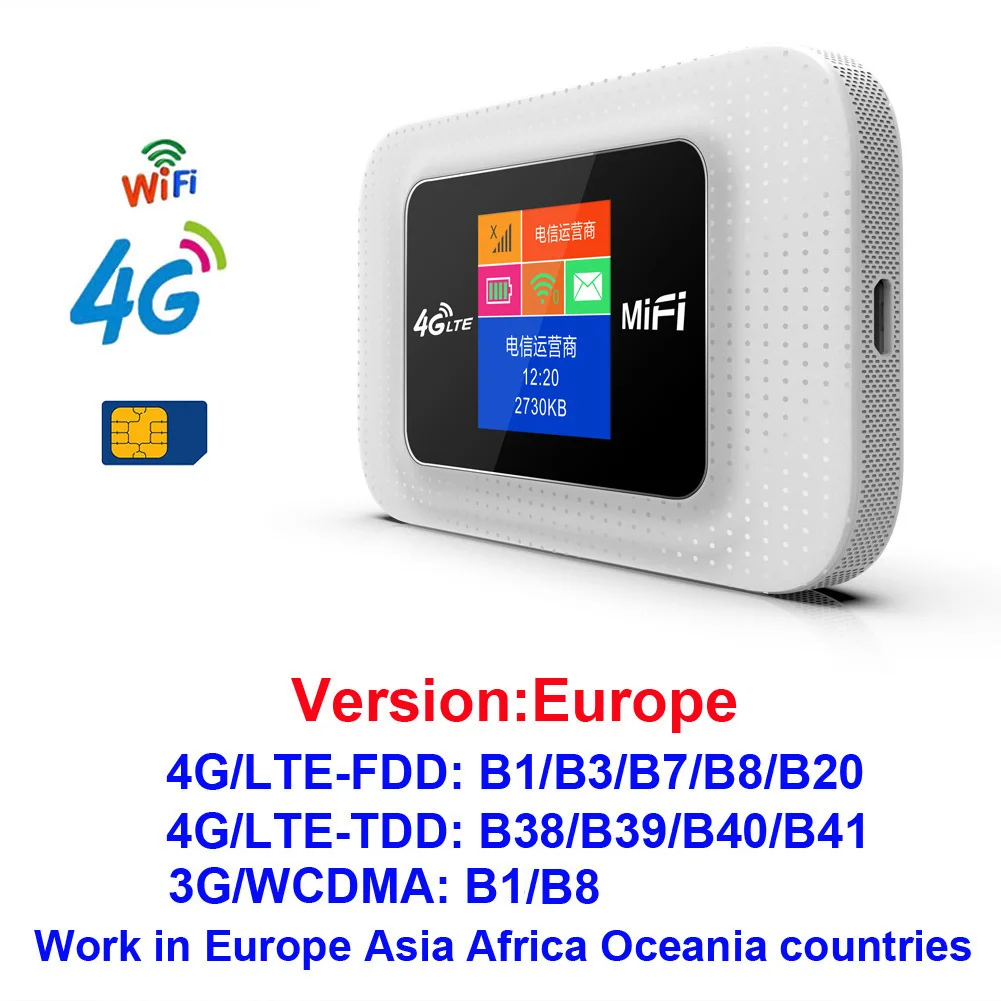 Mifi Modem 4G Wifi Router Mobile Hotspot Outdoor Car Wi-fi Bridge 4G Lte Router For Vodafone Zte Xiaomi Huawei Phone router and repeater Modem-Router Combos