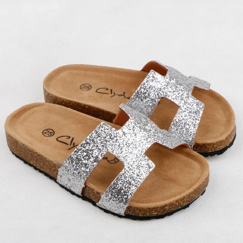 bling slip on sandals