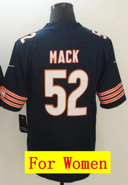 As photo Все сшитые мужские wo Мужские Молодежные Дети th Chicago Khalil Mack 52 Джерси 1 - Цвет: As photo