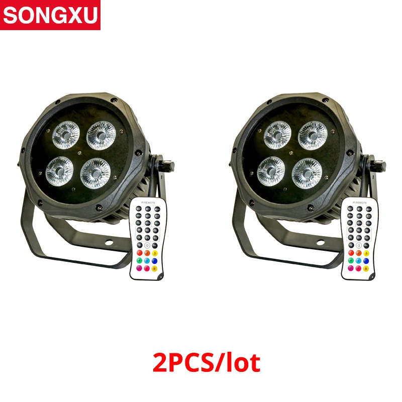 

2pcs/lot 4x18W Waterproof High Brightness Batttery LED 6in1 Par Light Wireless DMX for Nightclub Wedding Party Light/SX-G3034A