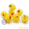 Bescon Novelty Polyhedral Dice Set YellowDuck, Yellow Duck RPG Dice set of 7 6