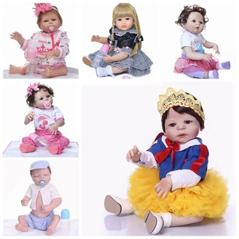 

Reborn baby 55cm new style European and American best-selling girl boy toy doll Bebe renacido good quality toys dolls