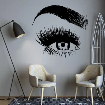 Preise Schönheit Salon Lash Und Brauen Augen Vinyl Wand Aufkleber Für Schlafzimmer Wohnzimmer Machen Up Salon Shop Decor Wand Abziehbilder Aufkleber Wandbild