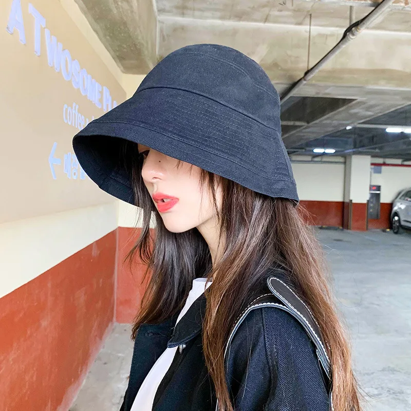 Одноцветная шляпа для бассейна весна и осень простая Корейская версия универсальная японская Солнцезащитная шляпа мужская мода