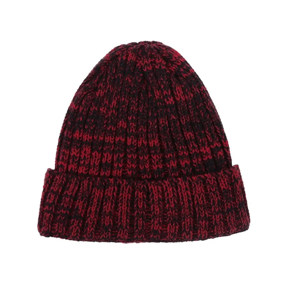 Thicken Beanies Winter Hats For Women Men Knitted Woolen Hat Caps Casual Unisex Solid Color Hip-Hop Skullies Beanie Warm Cap
