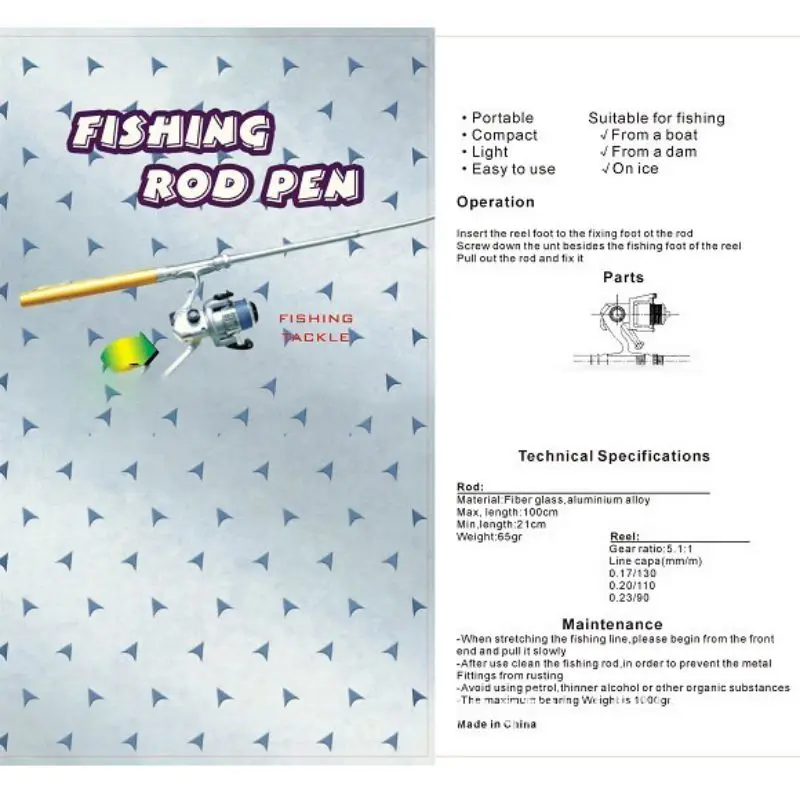 Мини Портативная Ручка Форма алюминиевый сплав Рыбная Удочка с портативной телескопической катушкой удочка для путешествий