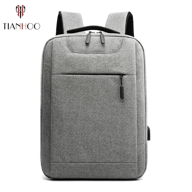 

TIANHOO High quality Backpack men USB leisure computer business backpacks travel large capacity school bag