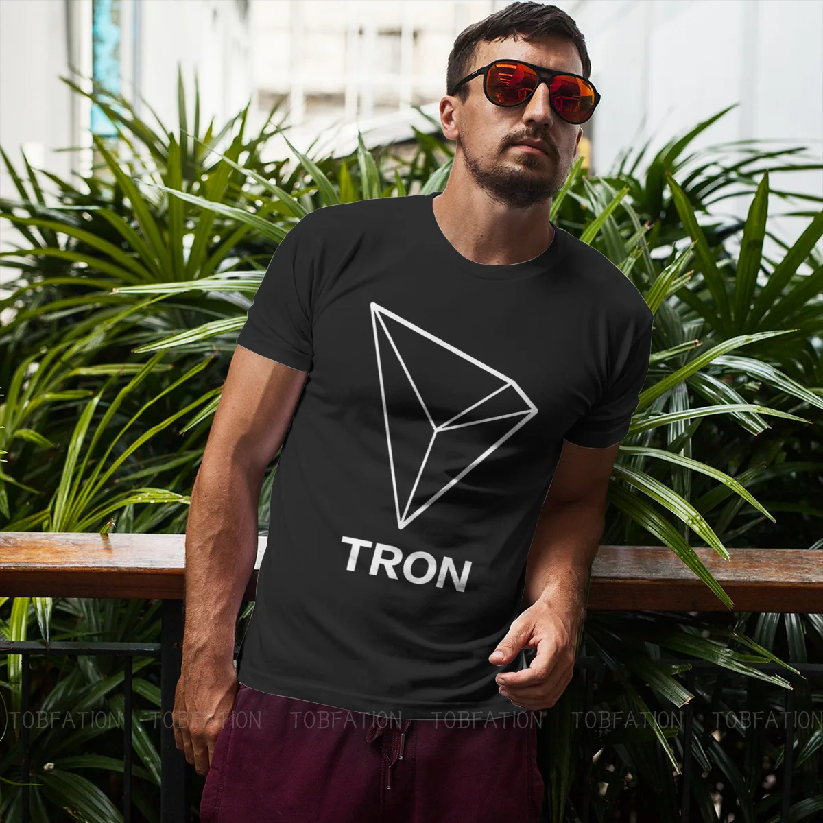 암호 화폐 채굴기 TRON TRX 티셔츠, 빈티지 십대 옴므, 고품질 티셔츠, 느슨한 크루넥 남성 의류 - AliExpress