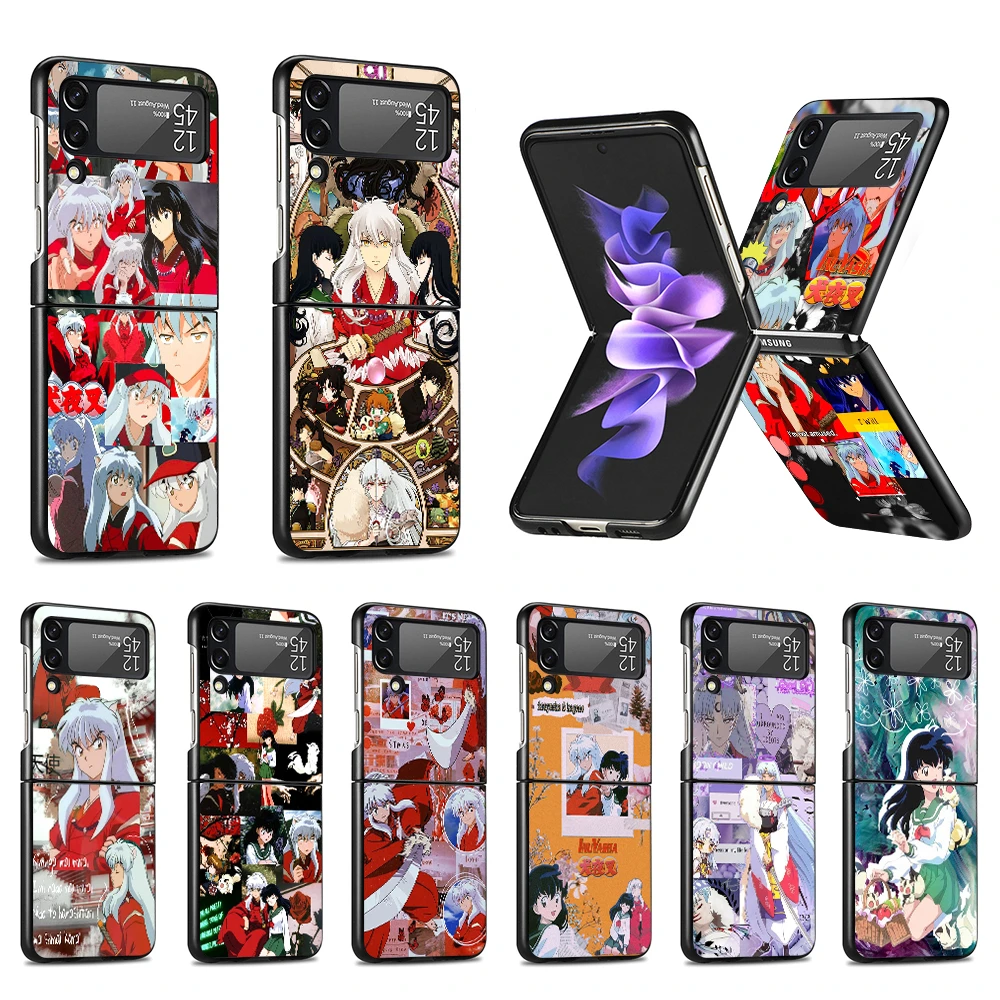 Funda De Anime Inuyasha Para Samsung Galaxy Z Flip4 Flip3 5g Coque Z Flip 4 3 Negro Pc Funda Trasera Dura Zflip3 Funda De Lujo Para Telefono Movil Fundas Antigolpes Para Telefono Aliexpress
