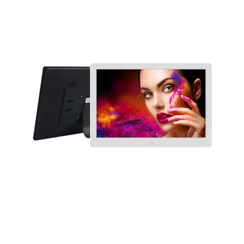 

bulk White Color 14 Inch lcd pictures album Digital Photo Frame With wall mount VESA hole for supermarket