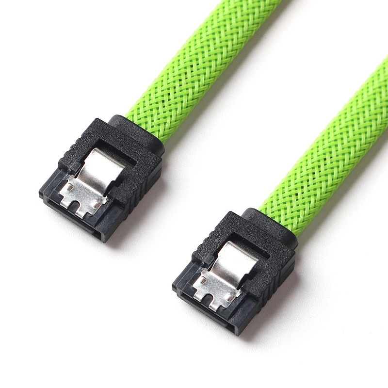 Lingable Sata 3.0 Iii Sata3 7pin Cabos de Dados gb s Ssd Cabo Hdd Disco Rígido Cabo Cabo de Cabo Náilon Mangas Compridas Preto Azul Vermelho Branco Verde - Imagem 6