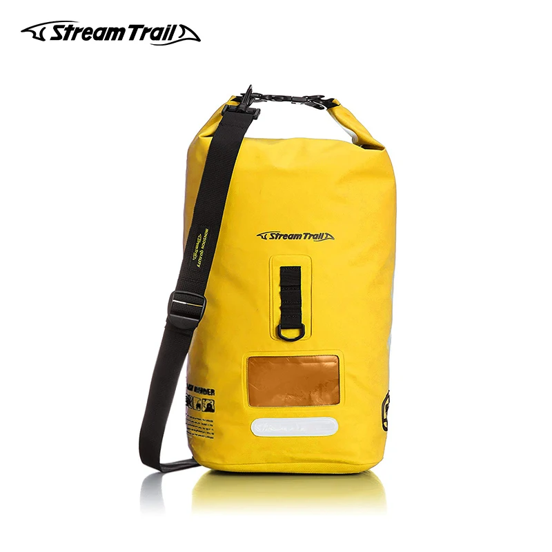 

Stream Trail Waterproof Bag Outdoor Dry Cube 20L Backpack Shoulder Bag Bucket Bag Dry Sack Water Resistant Roll-Top Closure Dive