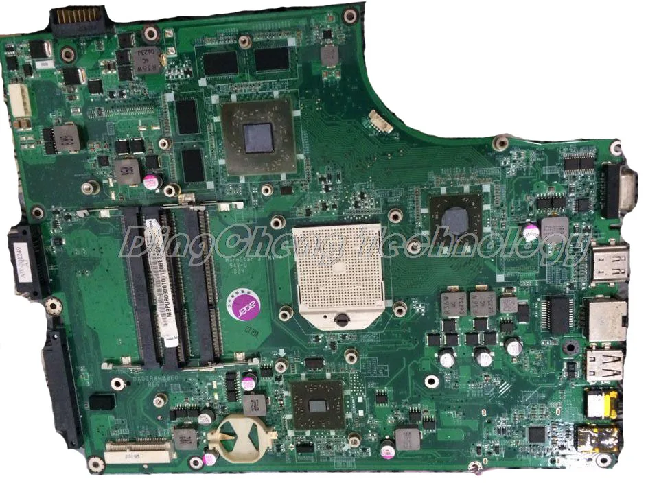 amazing  Laptop Motherboard for ACER 5553G MB. R6K0.001 MBR6K06001 DA0ZR8MB8E0 HD5650 1G GPU DDR3