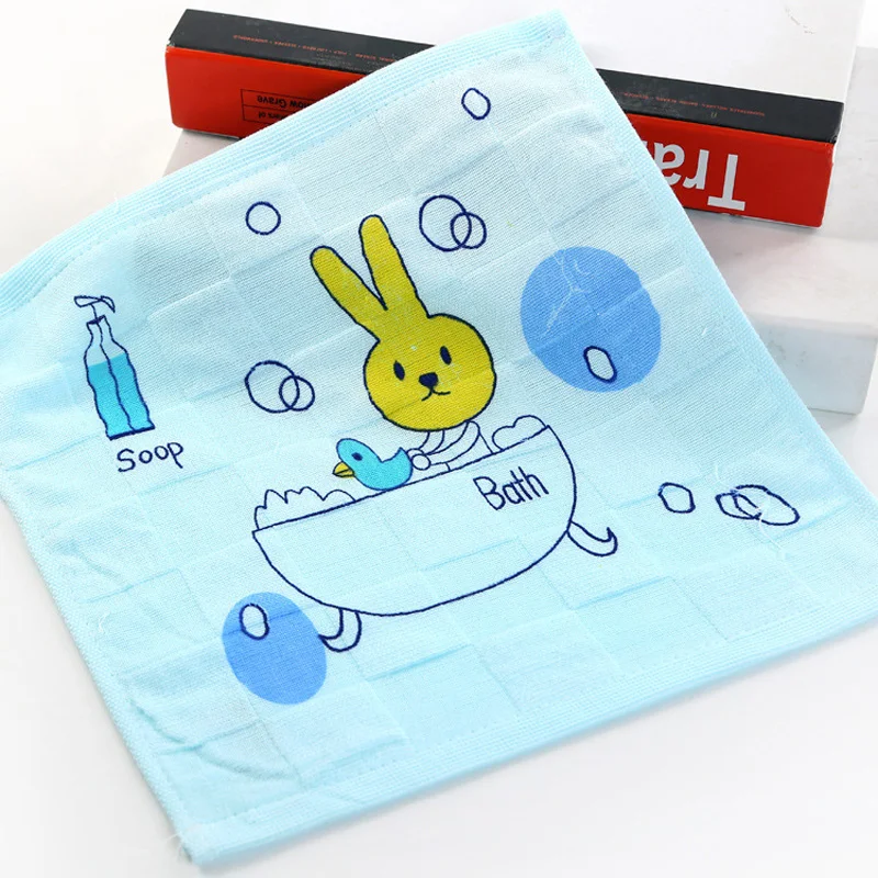 5pc 2 Layers Baby Towel Pure Cotton Muslin Face Wash Cloth Infant Square Handkerchief Feeding Scarf Saliva Towel Baby Stuff Z168