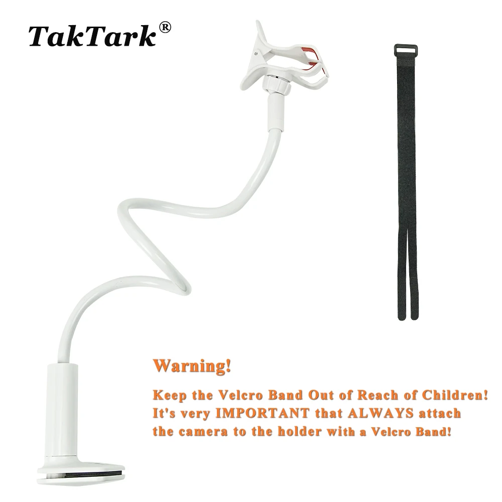 TakTark Multifunction Universal Camera Holder Stand Baby Monitor Mount Bed Cradle Adjustable Long Arm Bracket Camera Holder Camera Holder Stand Baby Monitor Holder