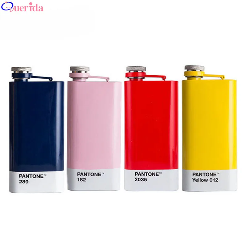 

Candy Color Hip Flask Portable Stainless Steel Wine Whisky Flagon Metal High Quality Wine Pot Liquor Bottle Drinkware Gift