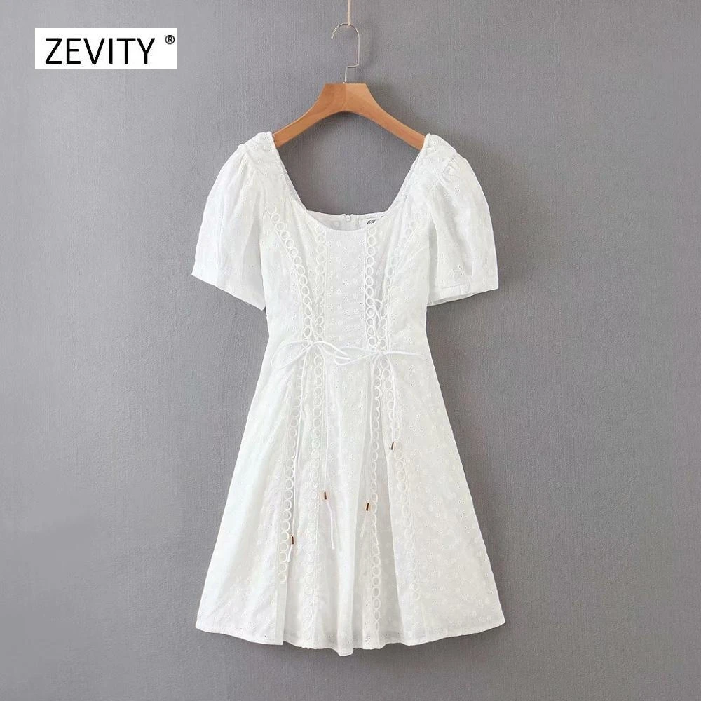 Женское облегающее мини-платье с v-образным вырезом кружевной вышивкой и