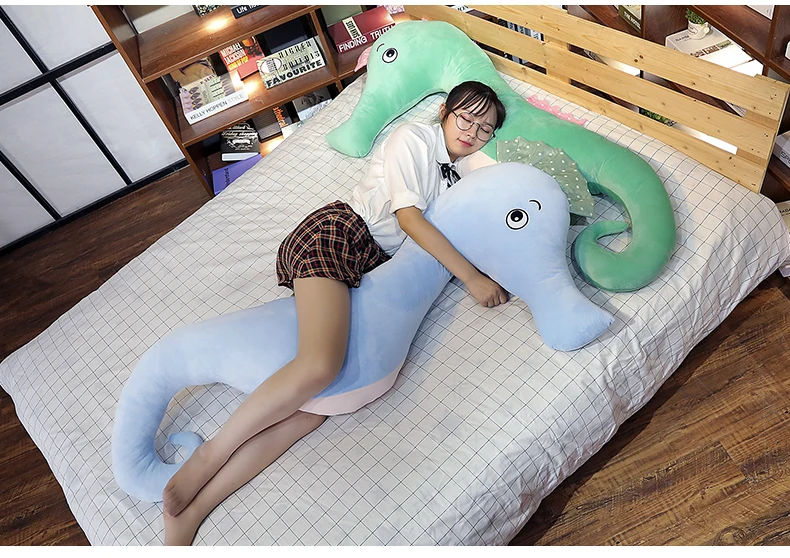 cute cartoon seahorse plush toy giant accompany sleeping pillow colorful sofa bed cushion doll big doll for children girl gift decoration 63inch 160cm DY50675 (17)