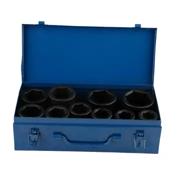 

car tools Cuque Impact Socket 10Pcs Universal Drive Metric Deep Impact Sockets Set Chrome Vanadium Steel Long Impact