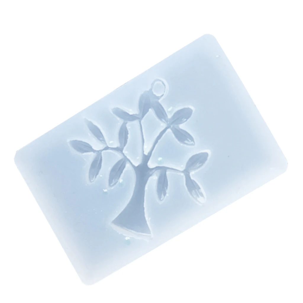 

DIY Silicone Mold Tree Pendant Resin Casting Jewelry Making Craft Tool Mould