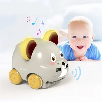 

Funny Kid's Toy Cartoon Animal Hand Control Induction Track RC Car Gesture Sensor Following Music Car Toys for Children Baby