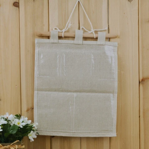 Multi Pockets Fabric Hanging Storage Bag Wall Mounted Hanging Organizer Pouch Space Saver Sundries Case 3