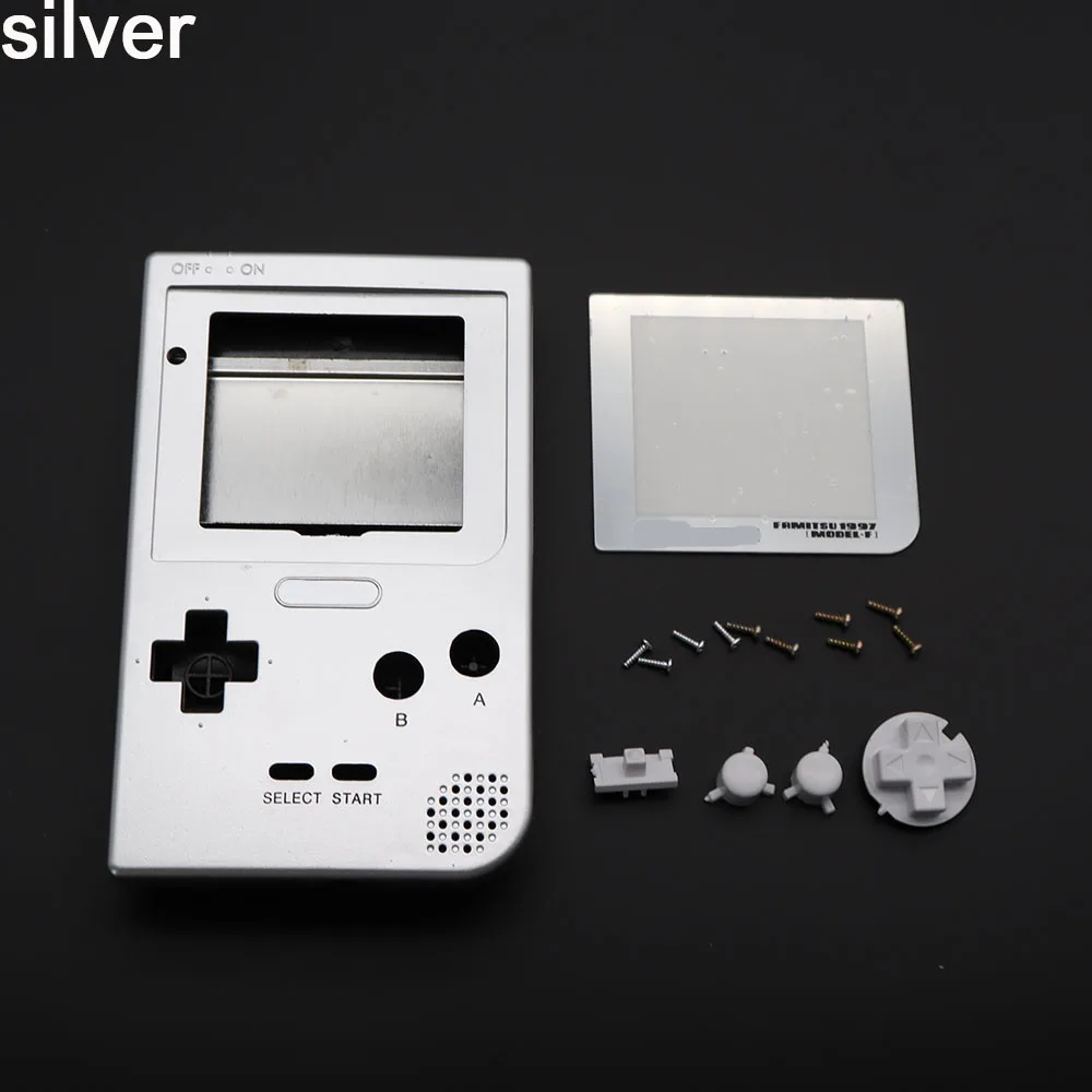 Полный Чехол Крышка для корпуса Замена корпуса для Gameboy Карманная игровая консоль для GBP серый корпус с кнопками комплект