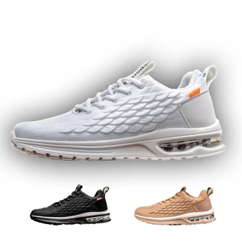 

Unisex Running Shoes Lightweight Outdoor Sport Shoes Men Air Sole Breathable Training Fitness Shoes Black White Men Footwear