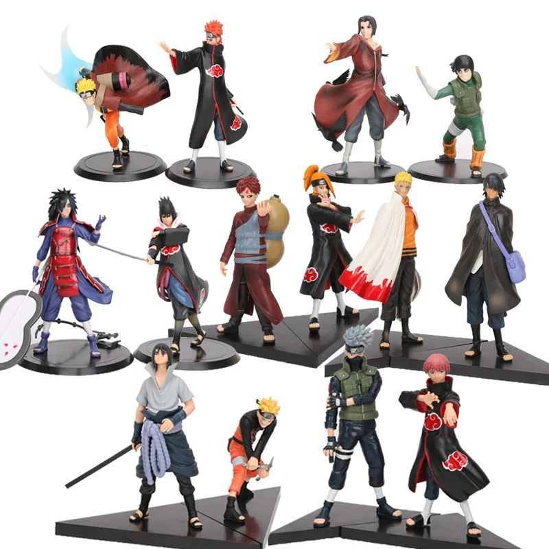 

2pcs/set 15cm Anime Naruto Figure Uchiha Itachi Madara Sasuke Figure Pain Naruto Kakashi Sasori Deidara For Christmas Gifts Toys