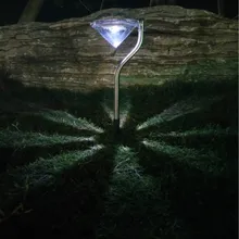 Солнечный Алмазный Дэн Красочный Светодиодный свет лужайки с низким напряжением для уличного фонаря Amazon Лидер продаж Творческий встроенные лампы