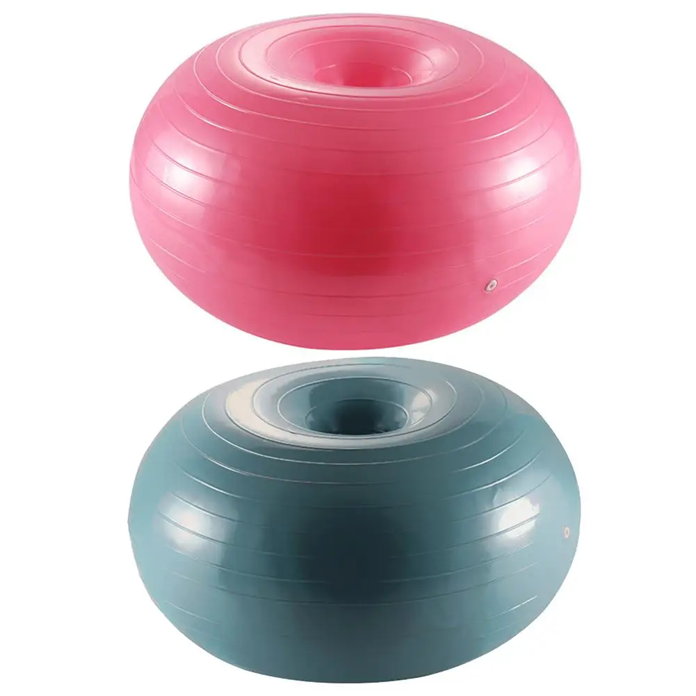 Exercise Ball Workout Core Training Stability Ball For Yoga Pilates Balance Training In Gym Office With Inflatable Pump