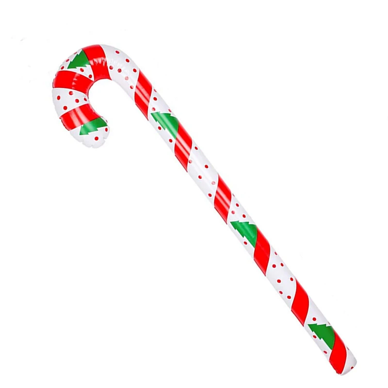 Christmas Inflatable Santa Cane PVC Lollipop balloon Holiday Decoration Home Printing Christmas Candy Cane Toy Gift christmas decorations