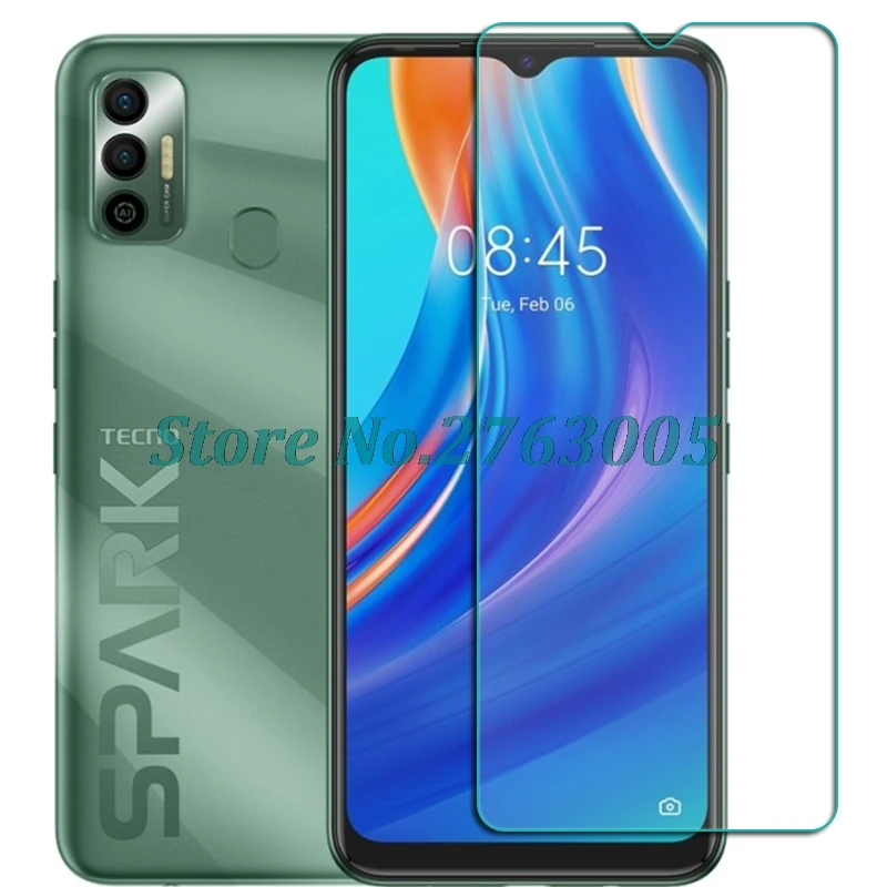 Закаленное стекло для Tecno Spark 7 6 52 &quotSpark7 KF6j защитная пленка экрана чехол телефона |