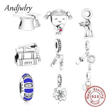 

Fit Charms Bracelet Orignal 925 Sterling Silver 2019 Graduation Charms Dangle Pendant Charm Beads DIY Jewelry Berloque