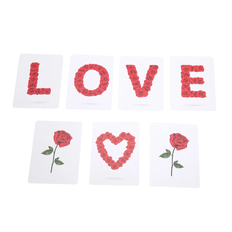 Rose Love The Card Magic Tricks For Lover Accessories Comedy Card Magic Close-Up Stage Mind Magic Toys Classic Mentalism card lover 20 pcs[speak to flowers series] aesthetics butterfly journal stickers waterproof paper sticker material scrapbook kit