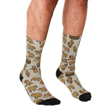 

Men's Funny socks many Capybaras Printed Socks harajuku Men Happy hip hop Novelty cute boys Crew Casual Crazy Socks for men