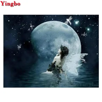 

Full square Round drill Diamond embroidery fantasy women 5D DIY diamant Painting moon lake Cross Stitch kit Rhinestone Mosaic