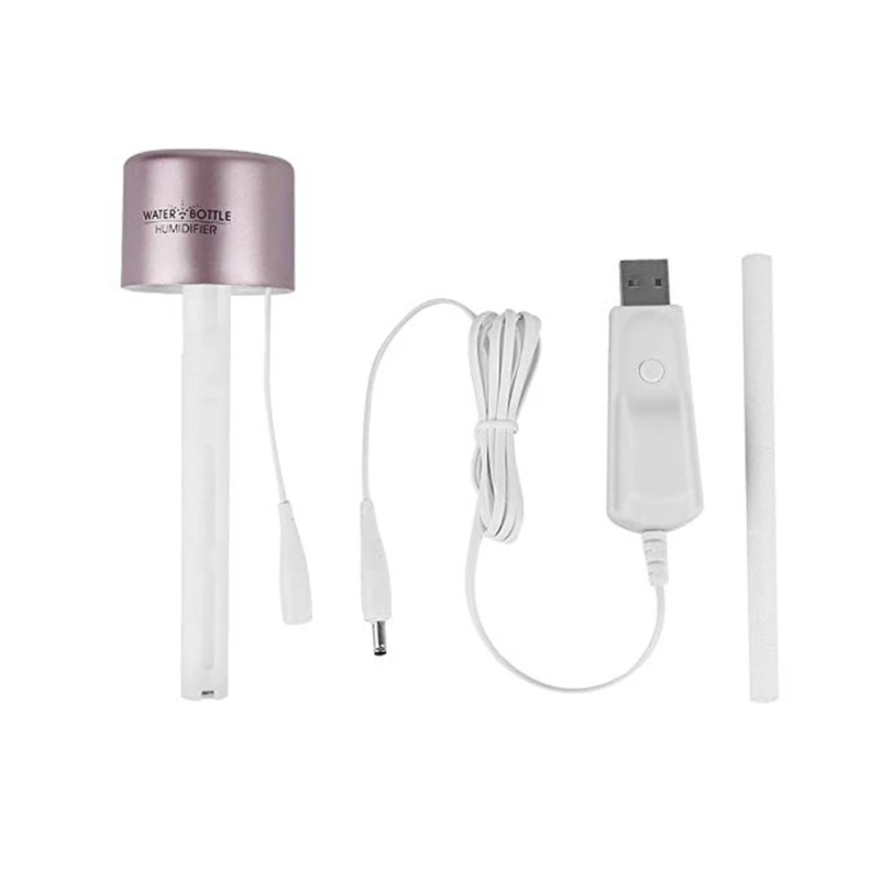 Pink Автомобильный очиститель, креативный, мини USB, бесшумный, бутылка, колпачок, увлажнитель, домашний, портативный, распылитель, арома, диффузор воздуха - Цвет: Pink