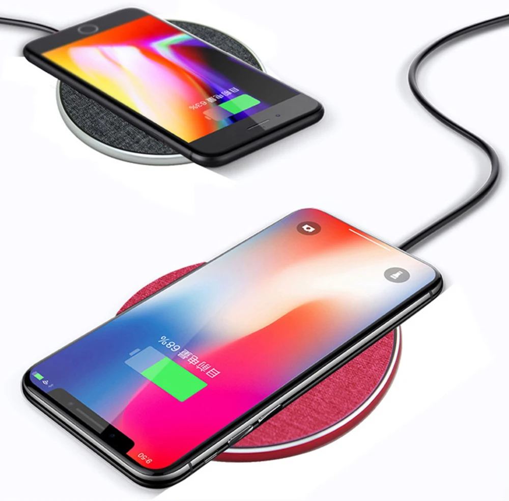 wireless charging qi mobile phone round wireless charging 10w