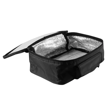 

New 12V Car Hot Food Meal Warmer Heated Bag Electric Oven Camping Lunch Box Stove Black