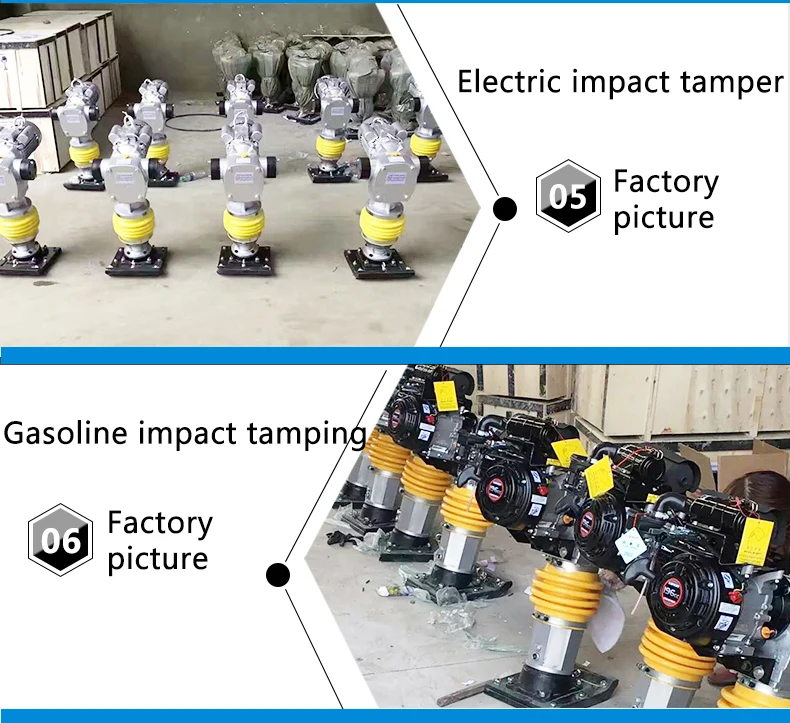 Популярный Бензин ударная трамбовка легкая в эксплуатации высокочастотная вибрационная трамбовка трамбовочная строительная машина CE сертификация