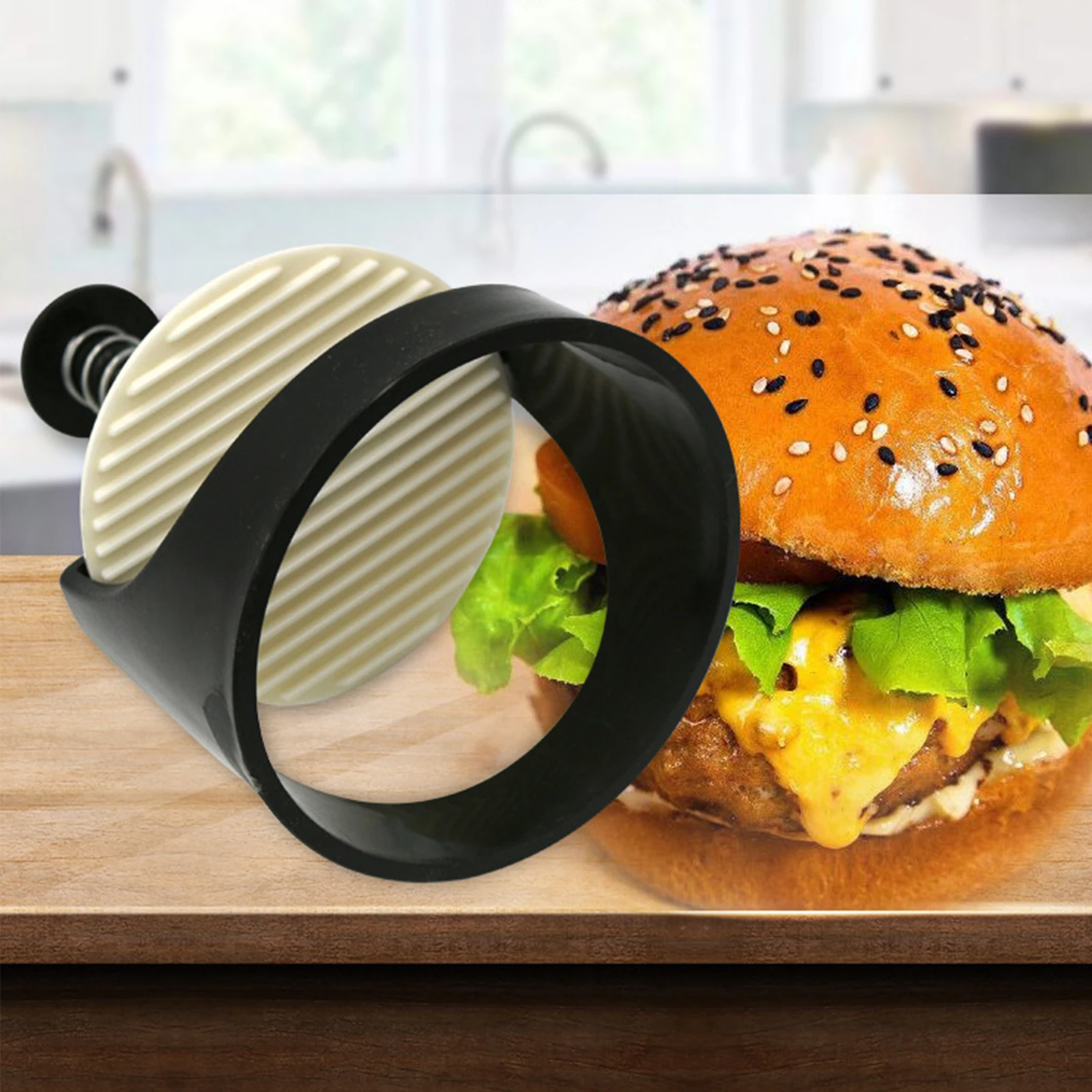 Multifunctional Hamburger Meat Presser DIY Tool Round Shape Burger Meat Beef Presses Presser Maker Mold Kitchen Tool