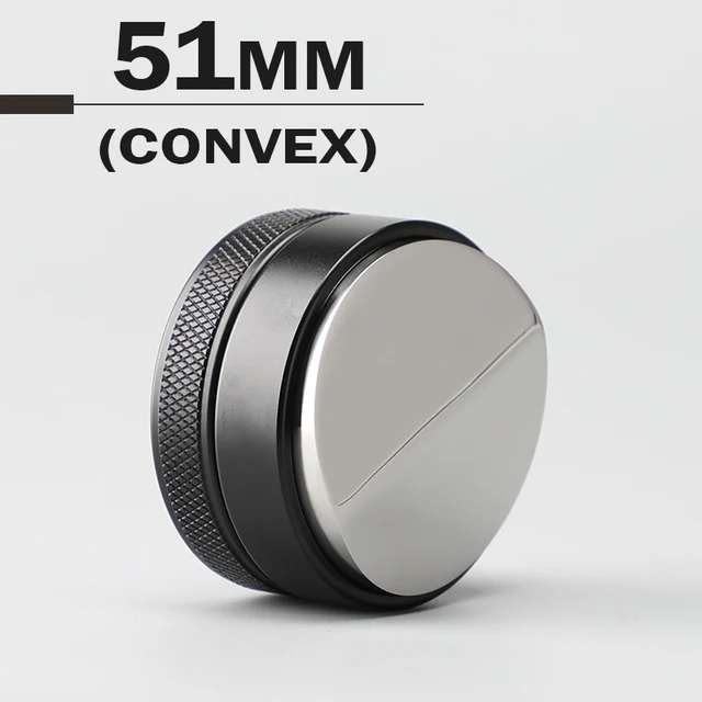 Coffee Tamper 51/53/58/58.35MM  304 Stainless Steel Coffee Distributor Coffee Powder Hammer Convex Base Coffee Accessories 51mm