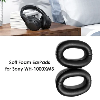 

1 Pair Soft Foam Replacement Ear Cushions for Sony WH-1000XM3 Headphones Earpads Headset Cover Cushion Replacement