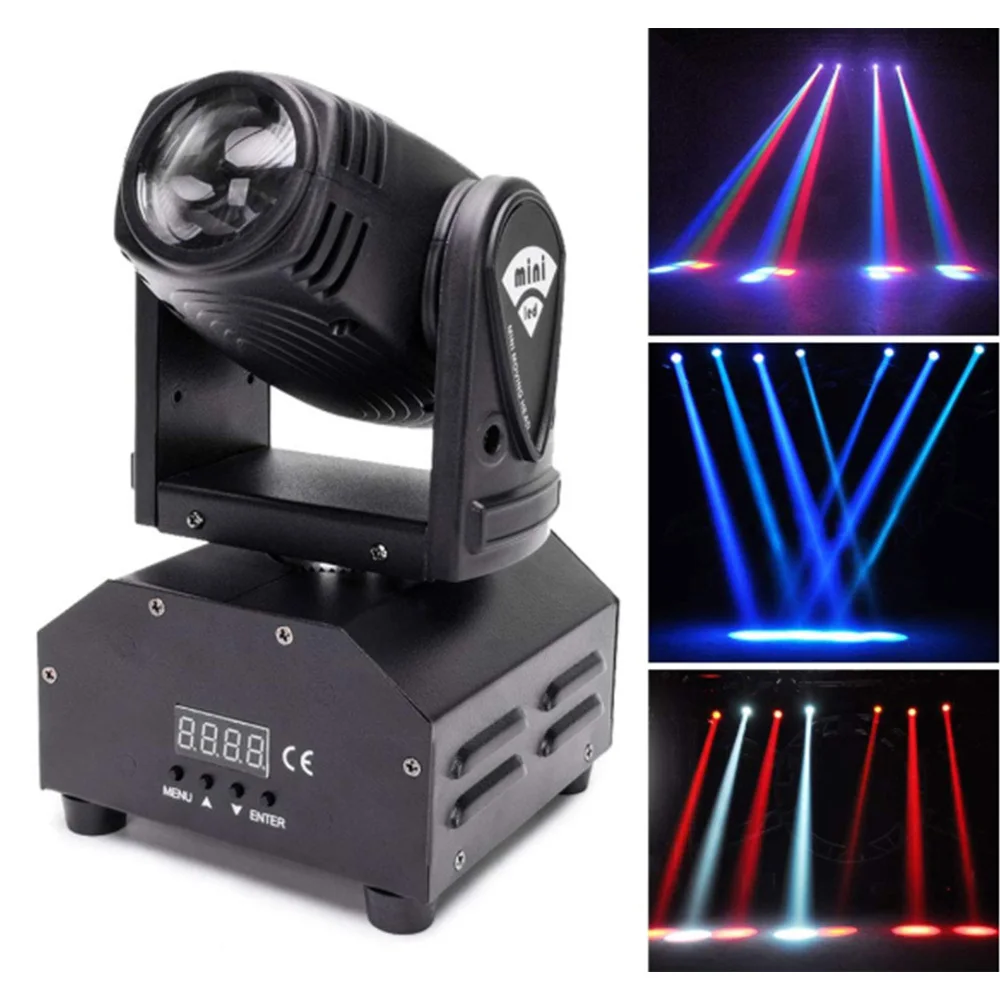 Профессиональные вращающиеся лампы для сценического освещения 50 Вт RGB светодиодный сценический свет с 7 моделями управления DJ Дискотека света вечерние танцевальные бар украшение для паба